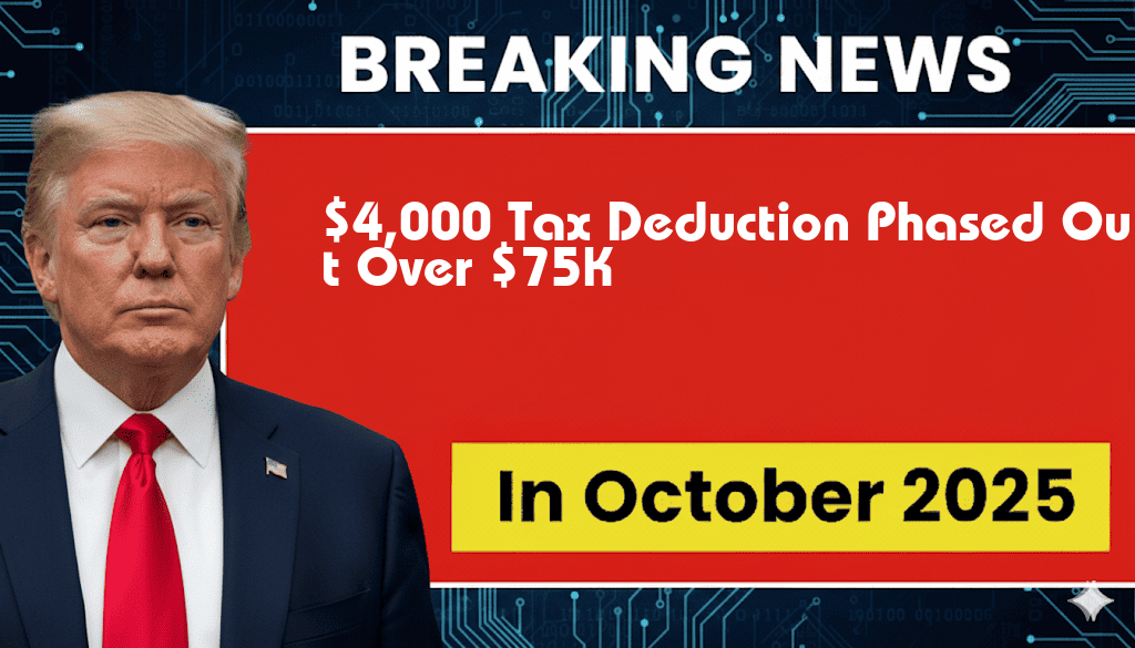 $4,000 Tax Deduction Gradually Eliminated for Incomes Exceeding $75,000